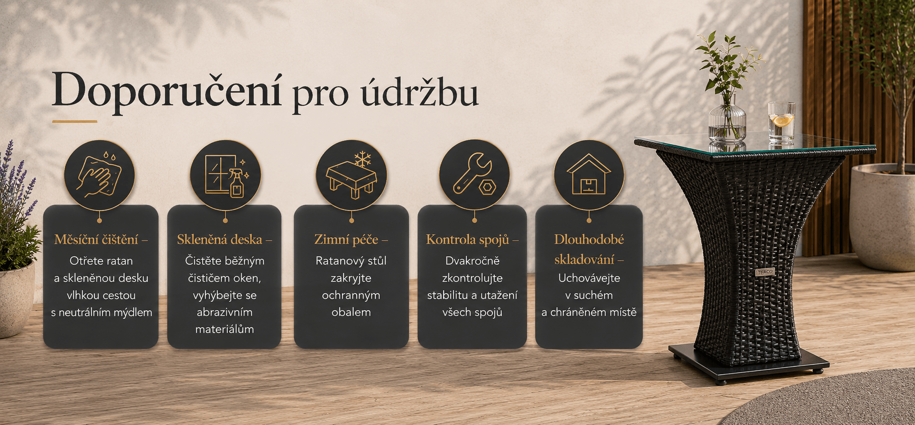 Doporučen&iacute; pro &uacute;držbu j&iacute;deln&iacute;ho stolu