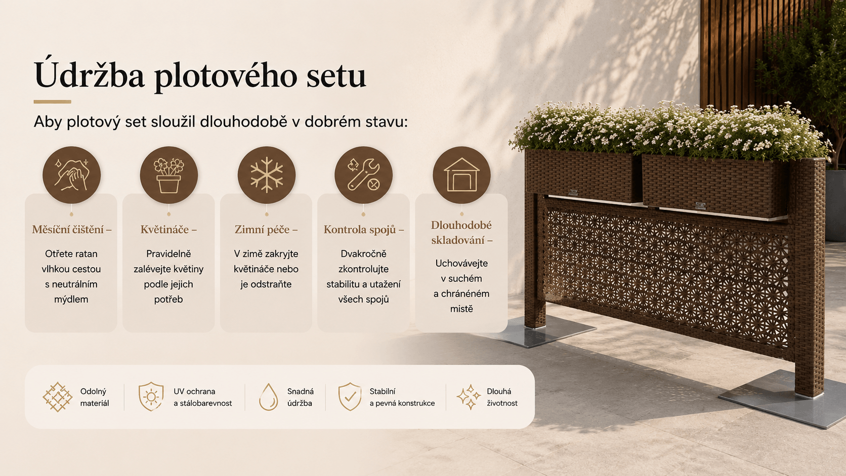 Doporučení pro údržbu jídelního stolu
