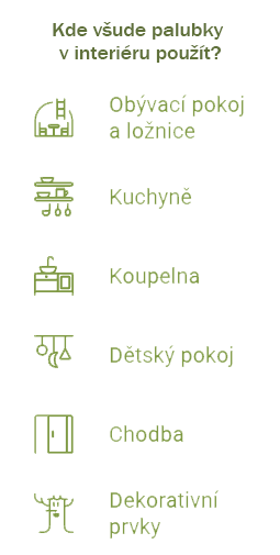Kde všude palubky v interiéru použít