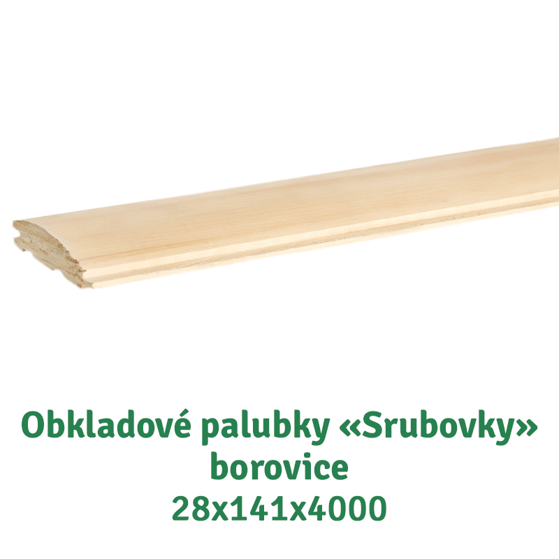 Srubové obkladové palubky z borovice