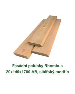 Fasádní palubky Rhombus 20x140x1700 AB, sibiřský modřín
