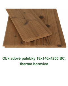 Obkladové palubky 18x140x4200 BC, thermo borovice