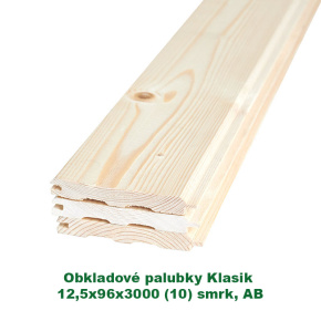 Obkladové palubky «Klasik» 12,5x96x3000 (10)