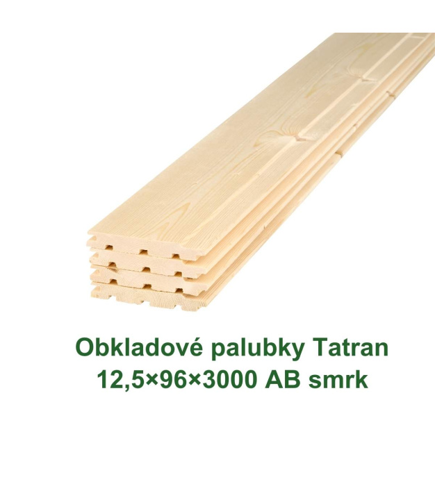 Obkladové palubky «Tatran» 12,5x96x3000 (10)