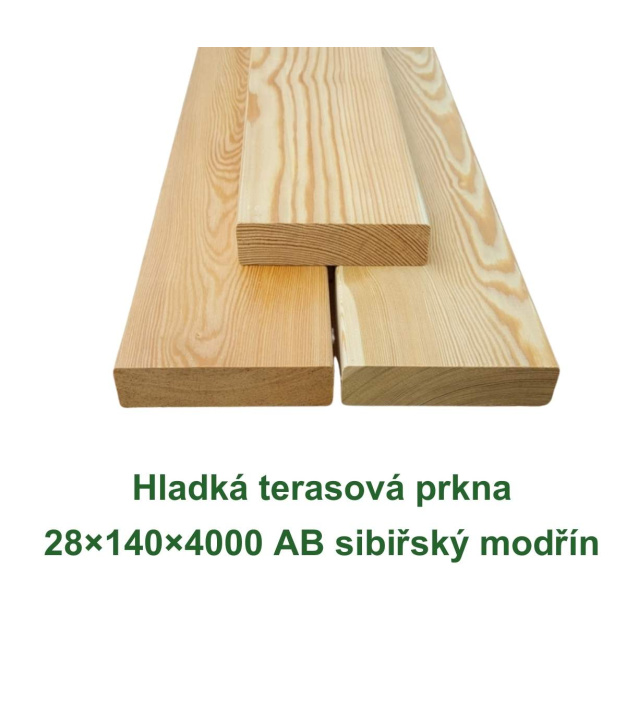 Hladká terasová prkna 28x140x4000
