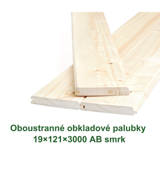 Oboustranná obkladové palubky «Klasik» 19x121x3000 (4)