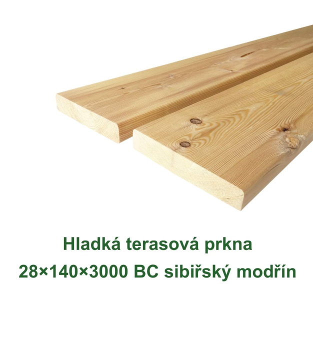 Hladká terasová prkna 28x140x3000