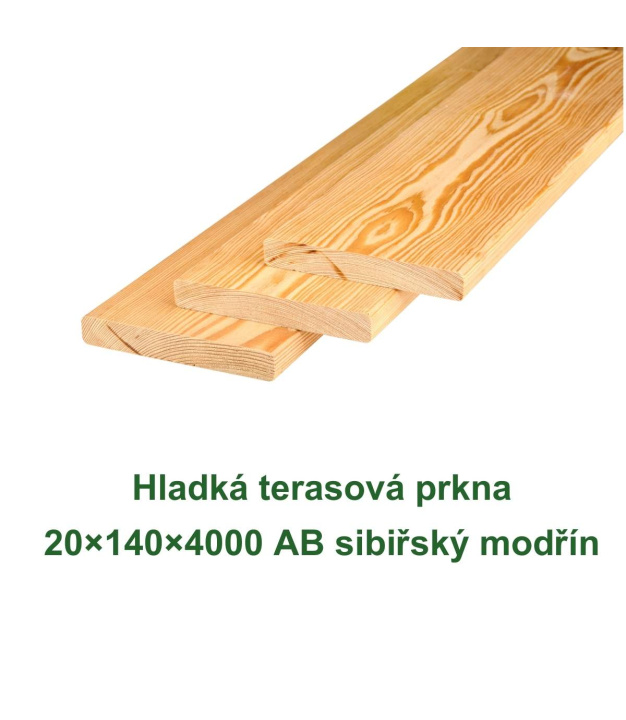 Hladká terasová prkna 20x140x4000