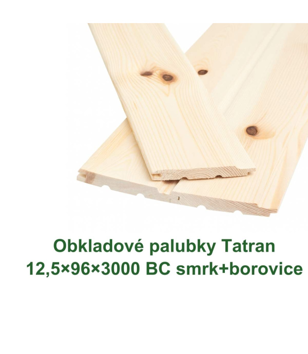 Obkladové palubky «Tatran» 12,5x96x3000 (10)