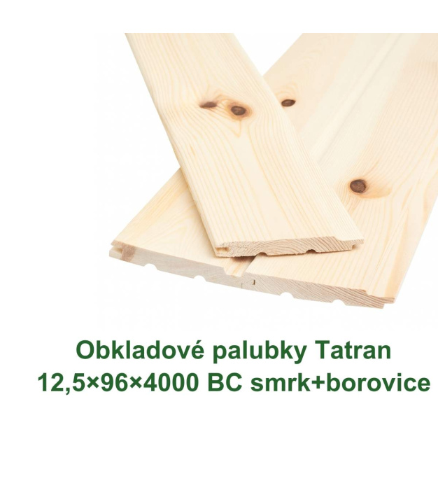 Obkladové palubky «Tatran» 12,5x96x4000 (10)