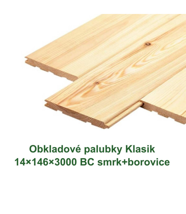 Obkladové palubky «Klasik» 14x146x3000 (5)