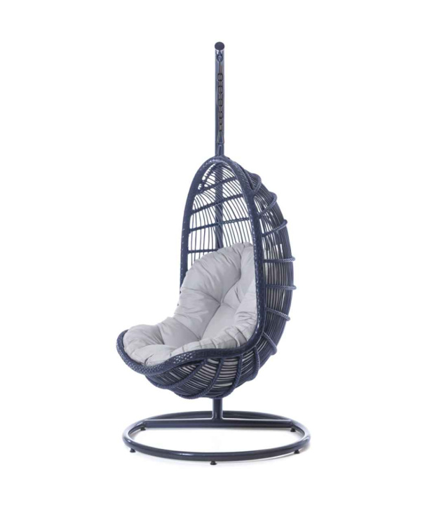 Závěsné křeslo Parma 1200x1565x2000, hliníkový rám, se stojanem a polštářem na sezení 1300mm SUMBA 7