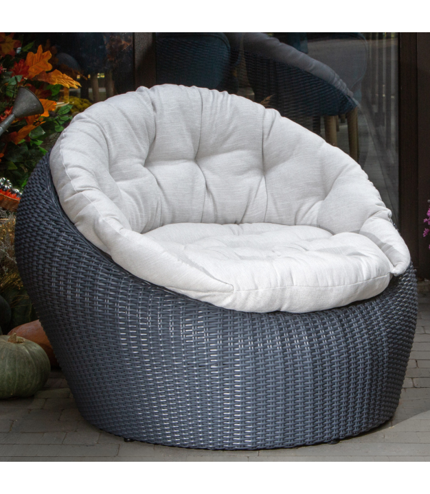 Šedé zahradní křeslo