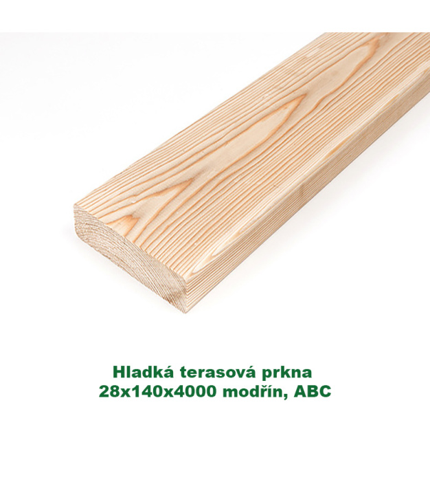 Hladká terasová prkna 28x140x4000