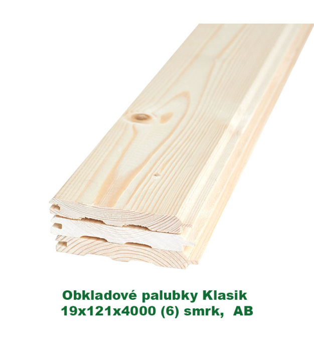 Obkladové palubky «Klasik» 19x121x4000 (6)