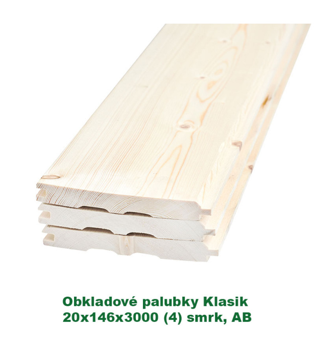 Obkladové palubky «Klasik» 20x146x3000 (4)