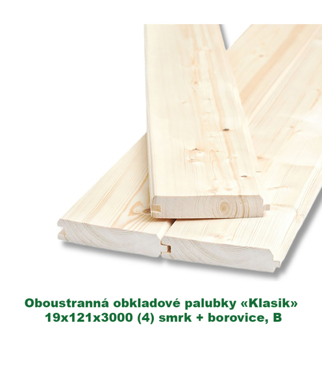 Oboustranná obkladové palubky «Klasik» 19x121x3000 (4)