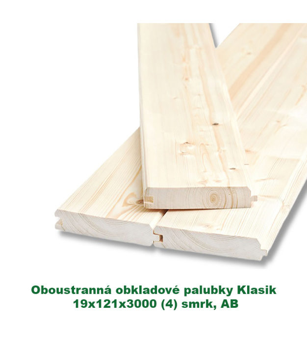Oboustranná obkladové palubky «Klasik» 19x121x3000 (4)