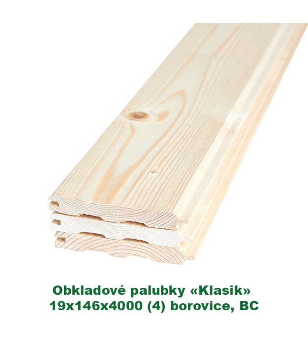 Obkladové palubky «Klasik» 19x146x4000 (4)