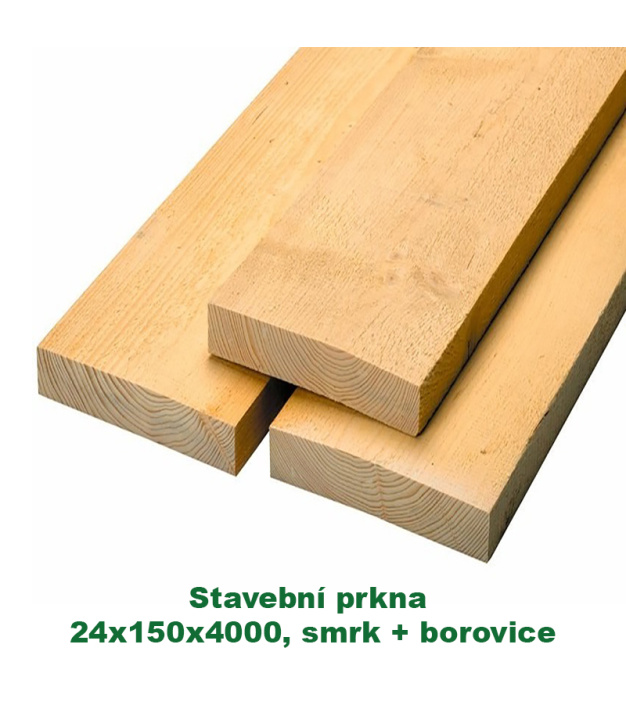 Stavební prkna 24x150x4000