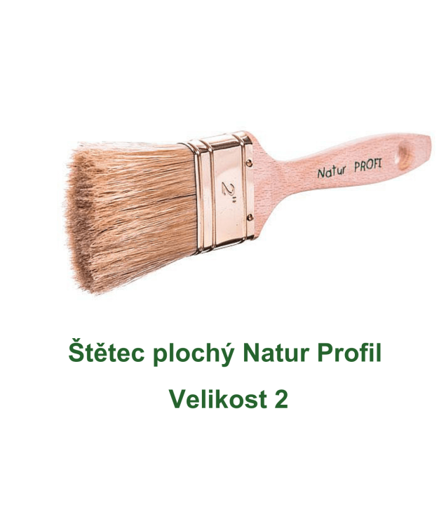 Štětec plochý natur profil velikost 2