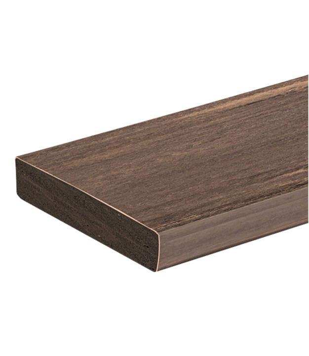Fasádní prkno PVC Vintage English Walnut 25×89 mm – boční pohled