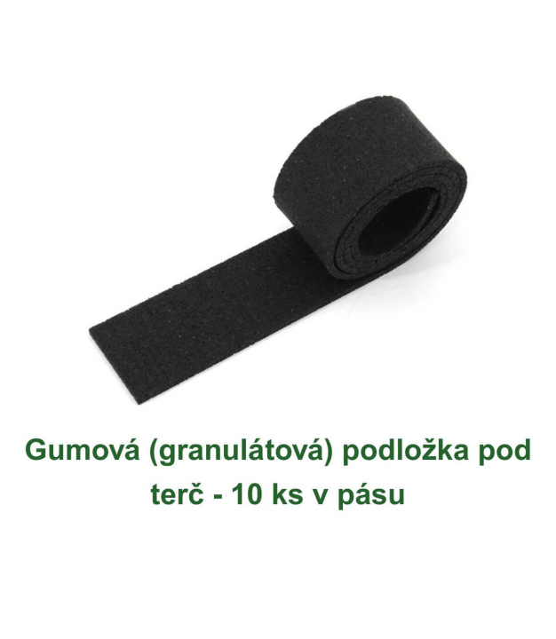 Gumová (granulátová) podložka pod terč - 10 ks v pásu
