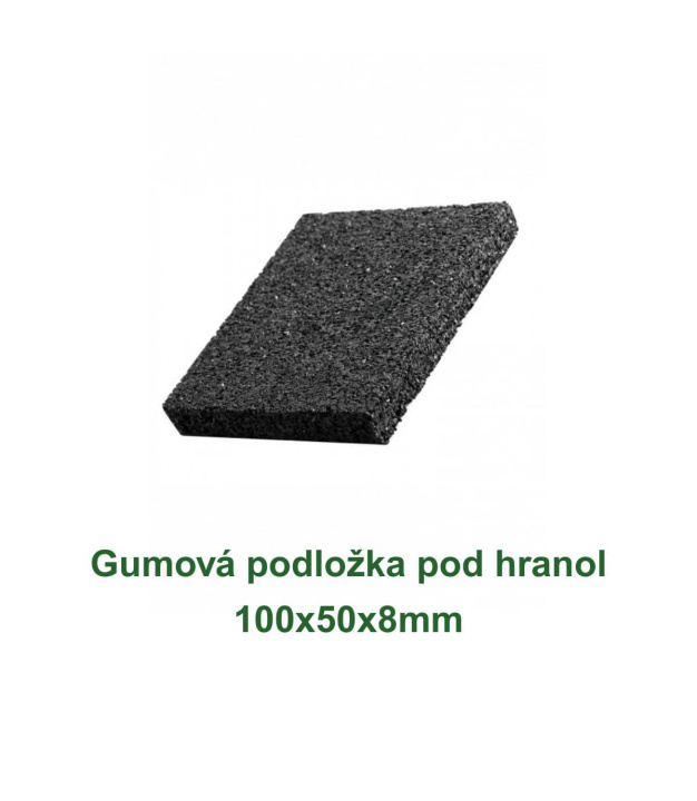 Gumová podložka pod hranol 100×50×8 mm