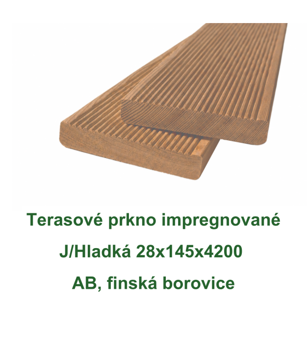 Hladka Terasova prkna impregnovana