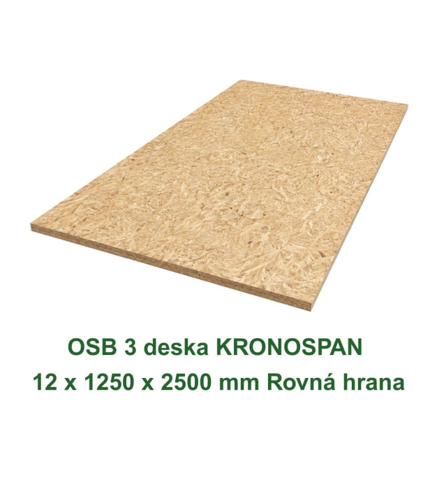 OSB 3 deska KRONOSPAN 12 x 1250 x 2500 mm Rovná hrana