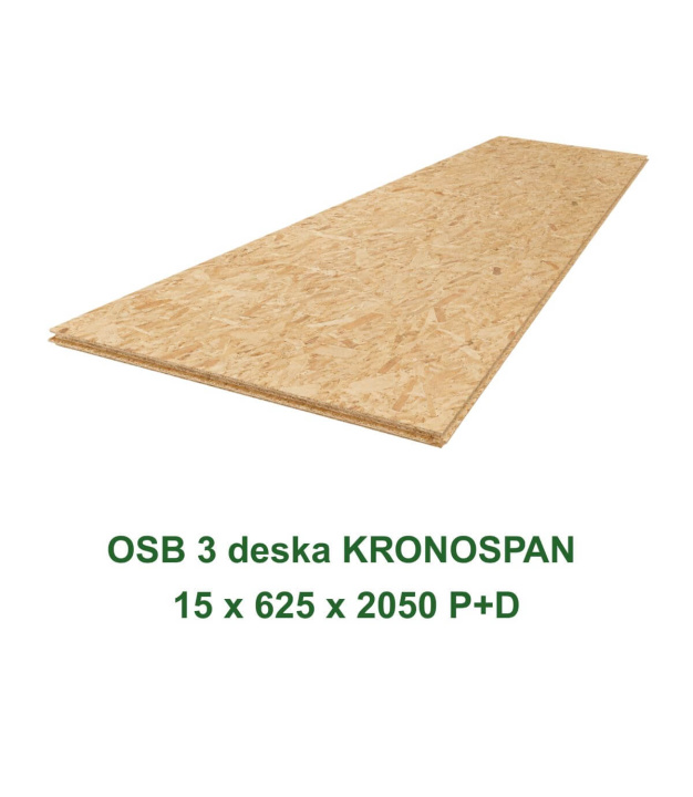 OSB 3 deska KRONOSPAN 15 x 625 x 2050 P+D