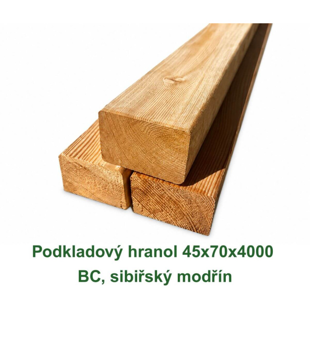 Podkladový hranol 45x70x4000 BC, sibiřský modřín