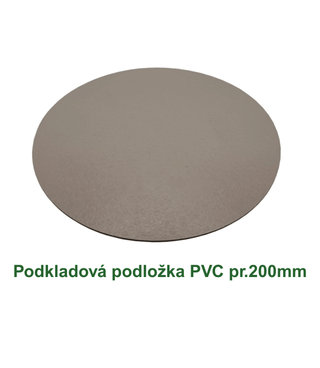 Podkladová podložka PVC průměr 200 mm pro stabilizaci terasových terčů