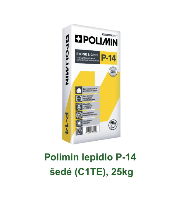 Polimin lepidlo P-14 šedé (C1TE), 25kg