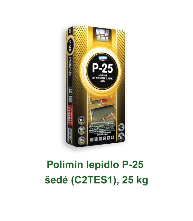 Polimin lepidlo P-25 šedé (C2TES1), 25 kg