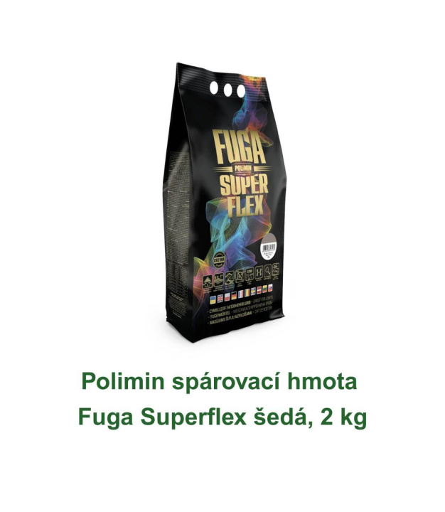 Polimin spárovací hmota Fuga Superflex šedá, 2 kg