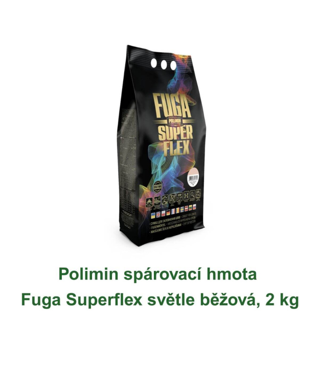 Polimin spárovací hmota Fuga Superflex světle běžová, 2 kg