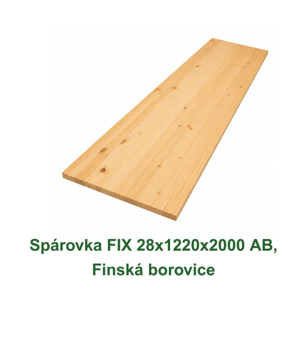 Spárovka FIX 28x1220x2000 AB, Finská borovice
