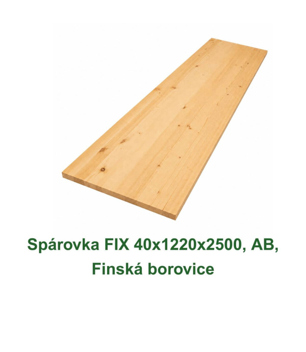 Spárovka FIX 40x1220x2500, AB, Finská borovice