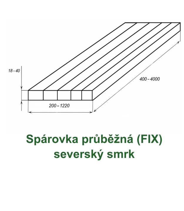Spárovka FIX 18x600x1800 AB, smrk
