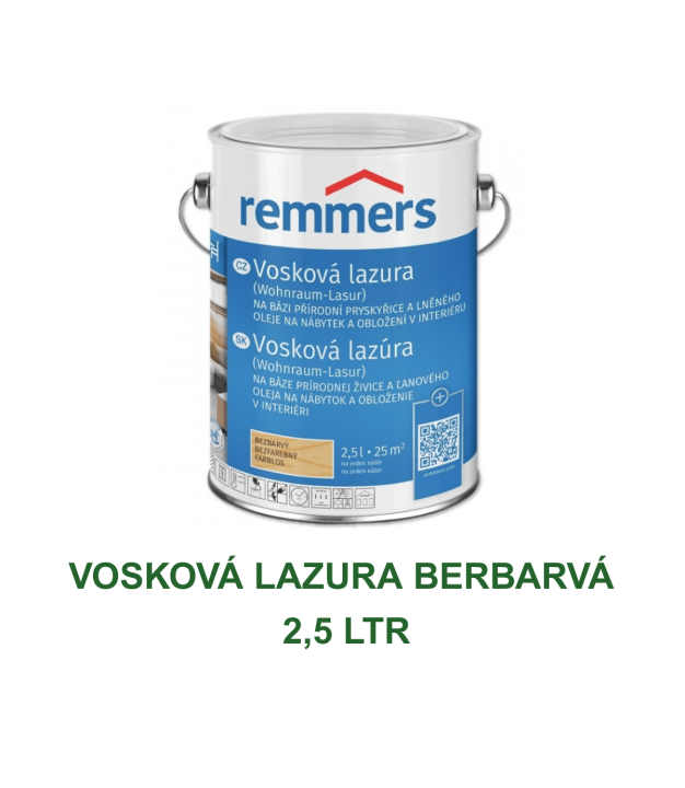 bezbarva voskova lasura