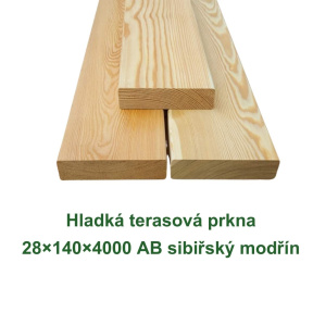 Hladká terasová prkna 28x140x4000