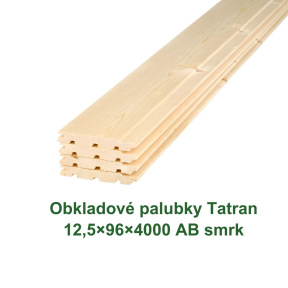 Obkladové palubky «Tatran» 12,5x96x4000 (10)
