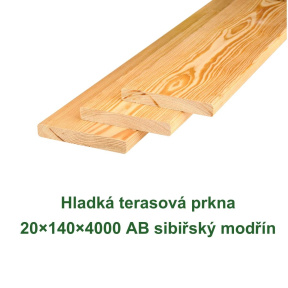 Hladká terasová prkna 20x140x4000