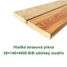 Hladká terasová prkna 28x140x4000