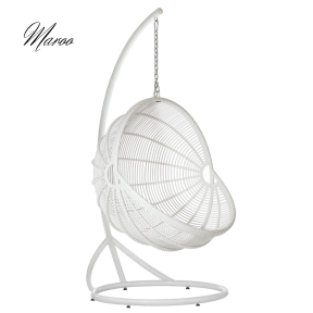 Závěsné křeslo Maro 1200x1565x2000, hliníkový rám, se stojanem a polštářem na sezení 1300mm SUMBA 70