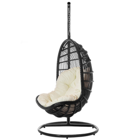 Závěsné křeslo Parma 1200x1565x2000, hliníkový rám, se stojanem a polštářem na sezení 1300mm SUMBA 7