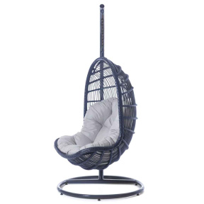 Závěsné křeslo Parma 1200x1565x2000, hliníkový rám, se stojanem a polštářem na sezení 1300mm SUMBA 7