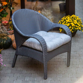 Ratanové křeslo FLORENCE Terico. Grafitové