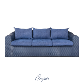 pletená pohovka z umělého ratanu